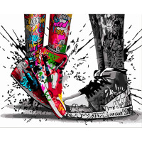 Картина-розмальовка Strateg за номерами Кохання в Jordan 30х40 (SS6789)