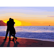 Картина за номерами Art Craft Закохані на узбережжі 40х50 (10212-AC)