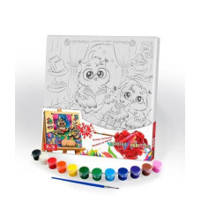 Картина розпис на полотні Danko Toys Совенята 31х31см (PX-05-06)