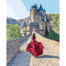Картина для малювання за номерами Стратег Дорога до замку 40х50см (SY6058)