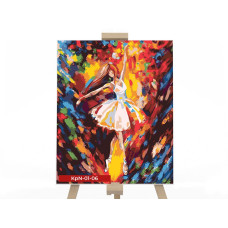 Картина для малювання за номерами Danko Toys Балерина 40х50см (KrNe-01-06)