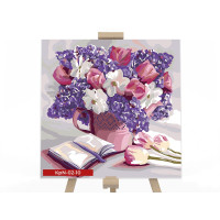 Картина для малювання за номерами Danko Toys Весняний букет 40х40см (KpNe-02-10)