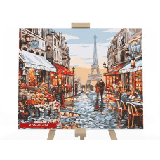 Картина для малювання за номерами Danko Toys Ейфелева вежа 40х50см (KrNe-01-09)
