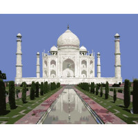 Картина для малювання за номерами Brushme Розкішний Тадж-Махал 40х50см (GX7824)