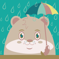 Картина розмальовка Strateg за номерами Під парасолькою 20x20 (HH7071)