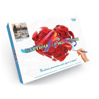 Картина для малювання за номерами Danko Toys Білі лебеді 40х50см (KPN-01-04U)