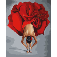 Картина для малювання за номерами Стратег Квіткова танцівниця 40х50см (VA-1170)