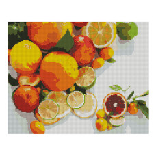 Картина за номерами з алмазною мозаїкою Стратег Букет цитрусів 40х50см (FA40796)