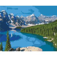 Картина для малювання за номерами Art Craft Озеро Марейн, Канада 40х50 (10535-AC)