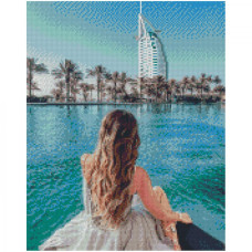 Картина за номерами з алмазною мозаїкою Стратег Чарівний Дубай 40х50см (FA0008)