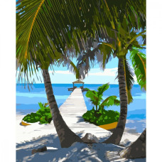 Картина для малювання за номерами Стратег На Мальдівах 40x50 (VA-3717)