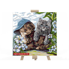 Картина для малювання за номерами Danko Toys Навіки разом 40х40см (KpNe-40*40-02-04)
