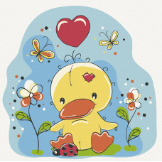 Картина для малювання за номерами Art Craft Каченя 30х30см (15533-AC)