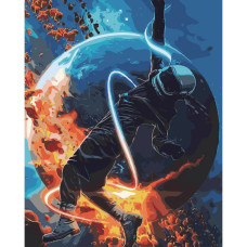 Картина для малювання за номерами Стратег Космічна невагомість 40х50 (SY6511)