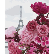 Картина для малювання за номерами Стратег Паризький букет 40х50см (SY6055)