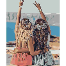 Картина для малювання за номерами Стратег Friends 40х50 (SY6260)