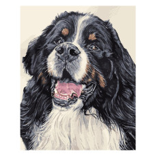 Картина для малювання за номерами Стратег Вірний пес 50х40см (VA-1220)