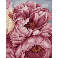 Картина для малювання за номерами Brushme Цвітіння півоній 40х50см (GX40543)