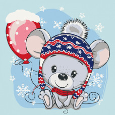 Картина для малювання за номерами Art Craft Мишеня з кулькою 30х30см (15548-AC)