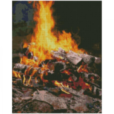 Картина за номерами з алмазною мозаїкою Стратег Полум'я 40х50см (FA0023)