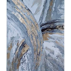 Картина для малювання за номерами Стратег Абстракція із золотом 40х50см (SY6388)