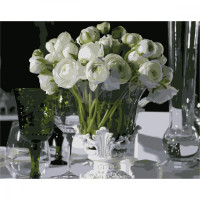 Картина для малювання за номерами Стратег Білі лютики 40х50см (VA-0553)