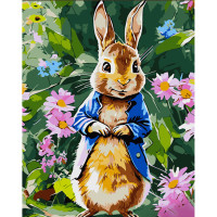 Картина-розмальовка Strateg за номерами Вухань у піджаку 30х40 (SS6679)