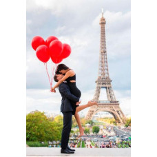 Картина для малювання за номерами Лавка Чудес Пара закоханих в Парижі 40х50см (LC10009)