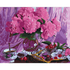 Картина для малювання за номерами Brushme Півонії 40х50см (BS5071)