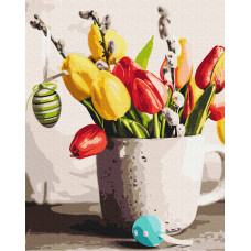 Картина за номерами Brushme Великодній букет 40х50 (BS53106)