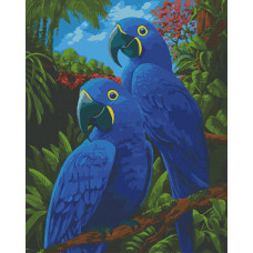 Картина за номерами Art Craft Блакитні ари 40x50 (11639-AC)