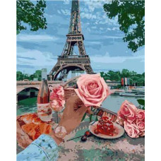 Картина для малювання за номерами Стратег Романтика у Парижі 40х50см (VA-2263)