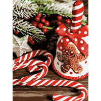 Картина-розмальовка за номерами Strateg Святкові солодощі 30x40 (SS6825)