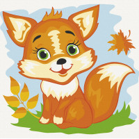 Картина для малювання за номерами Art Craft Лисичка 30х30см (15536-AC)