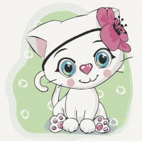 Картина для малювання за номерами Art Craft Киця Белла 30х30см (15527-AC)