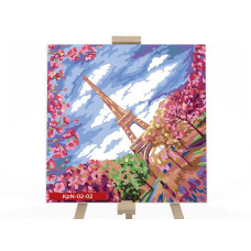 Картина для малювання за номерами Danko Toys Париж 40х40см (KpNe-02-02)