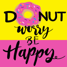 Картина розмальовка Strateg за номерами Donut worry 20x20 (HH7083)