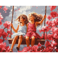 Картина-розмальовка Ідейка за номерами Найкращі подружки 40х50 (KHO8364)