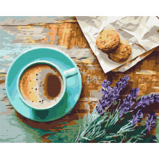 Картина для малювання за номерами Brushme Лавандовий ранок 40х50см (21514)