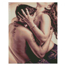 Картина за номерами з алмазною мозаїкою Стратег Пристрасть пари 40х50см (FA40840)