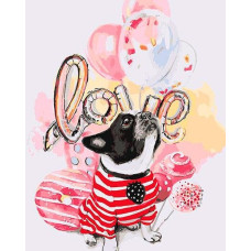 Картина для малювання за номерами Лавка Чудес Лапусик 40х50см (LC20026)