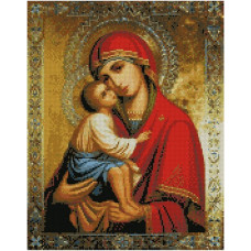 Картина за номерами з алмазною мозаїкою Стратег Донська ікона божої матері 50х40см (FA10375)