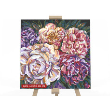 Картина для малювання за номерами Danko Toys Півонія 40х40см (KpNe-40*40-02-09)