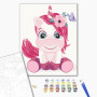 Картина за номерами Brushme Мила єдиноріжка 30х40 (KBS7108)