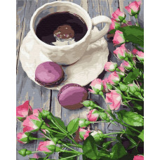 Картина для малювання за номерами Brushme Кава зі смаком весни 40х50см (GX30990)