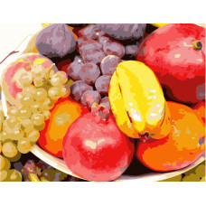 Картина для малювання за номерами Стратег Фруктовий натюрморт 40х50см (VA-0538)