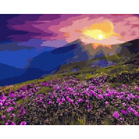 Картина для малювання за номерами Brushme Гірський луг 40х50см (GX3217)