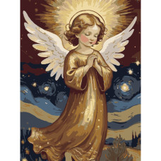Картина для малювання за номерами Strateg Нічний янгол 30х40 (SS1222)