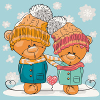 Картина для малювання за номерами Art Craft Милі ведмежата 30х30см (15547-AC)