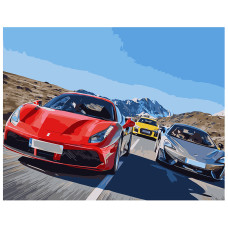 Картина для малювання за номерами Стратег Гонки на машинах 40х50см (VA-1122)